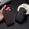 Pu Leather Key Wallet Case With Zipper Closure Detachable Keychain And Card Slot For Daily Commute Travel Carrying Keys Cards