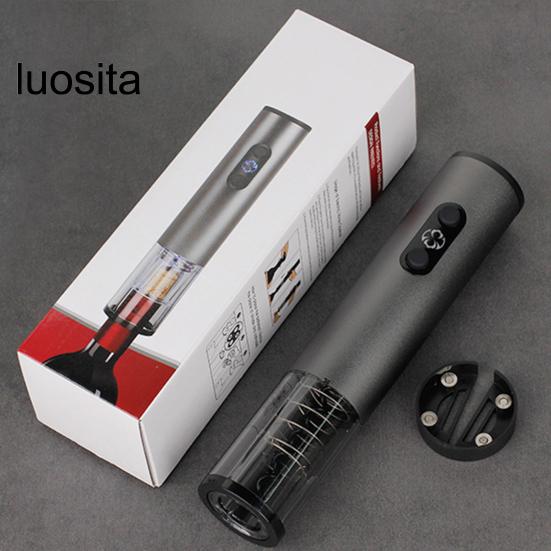 Otvírák na 1 lahve, dobíjecí elektrický otvírák na víno, automatický extraktor korku pro domácí barovou párty bez námahy