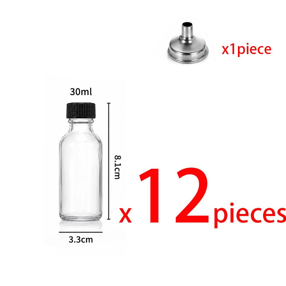 Modern Glass Liquid Bottles with Lids,Suitable for Ginger Juice,Oil,Mini-60Ml Eco-Friendly Juice Containers with Pouring Funnel