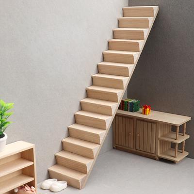 1:12 puppenhaus Miniatur Treppe Mini Keine Handlauf Treppen Möbel Modell Decor Spielzeug Puppe Haus Zubehör