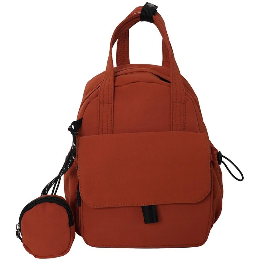 

Leisure Activities Computer Bag Backpack Unisex Versatile Niche Backpack Waterproof with Wallet Bag Mini Backpack Outdoor коричневый