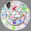 50 Bible Graffiti Stickers Personalized Inspirational English Decorative Water Cup Computer Mobile Stickers