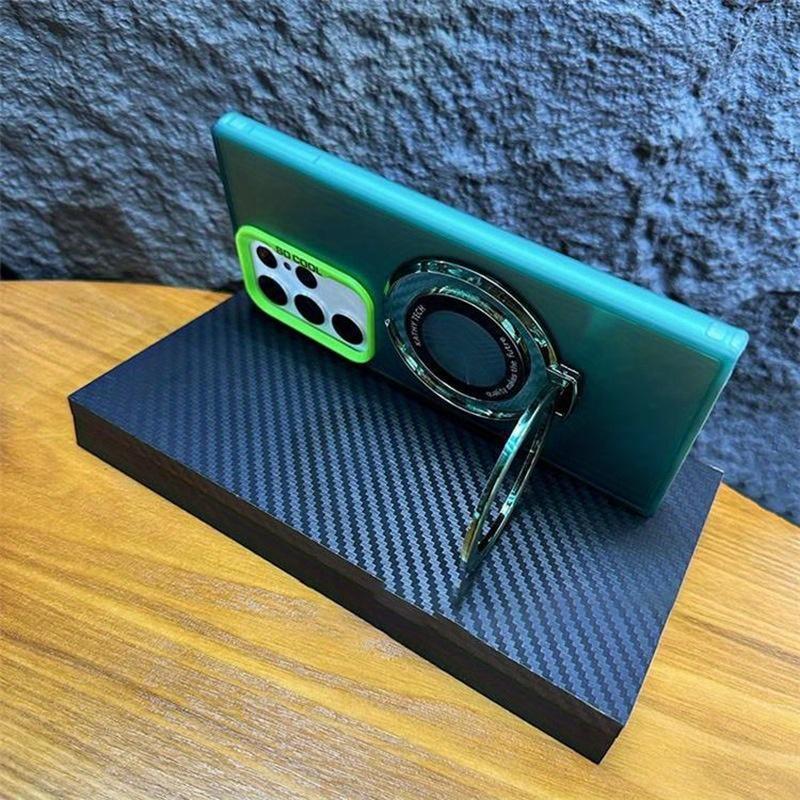Módní matné tvrdé silikonové pouzdro Armor pro Samsung Galaxy S24 Ultra S23 S22 magnetický držák nárazuvzdorný ochranný kryt
