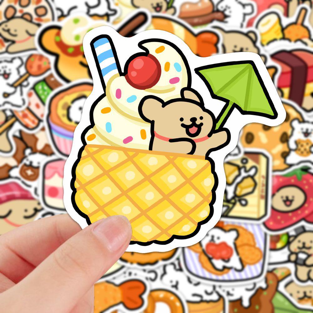 100 Cute Dog-Themed High-Definition Waterproof Stickers for Laptops & Phone Cases