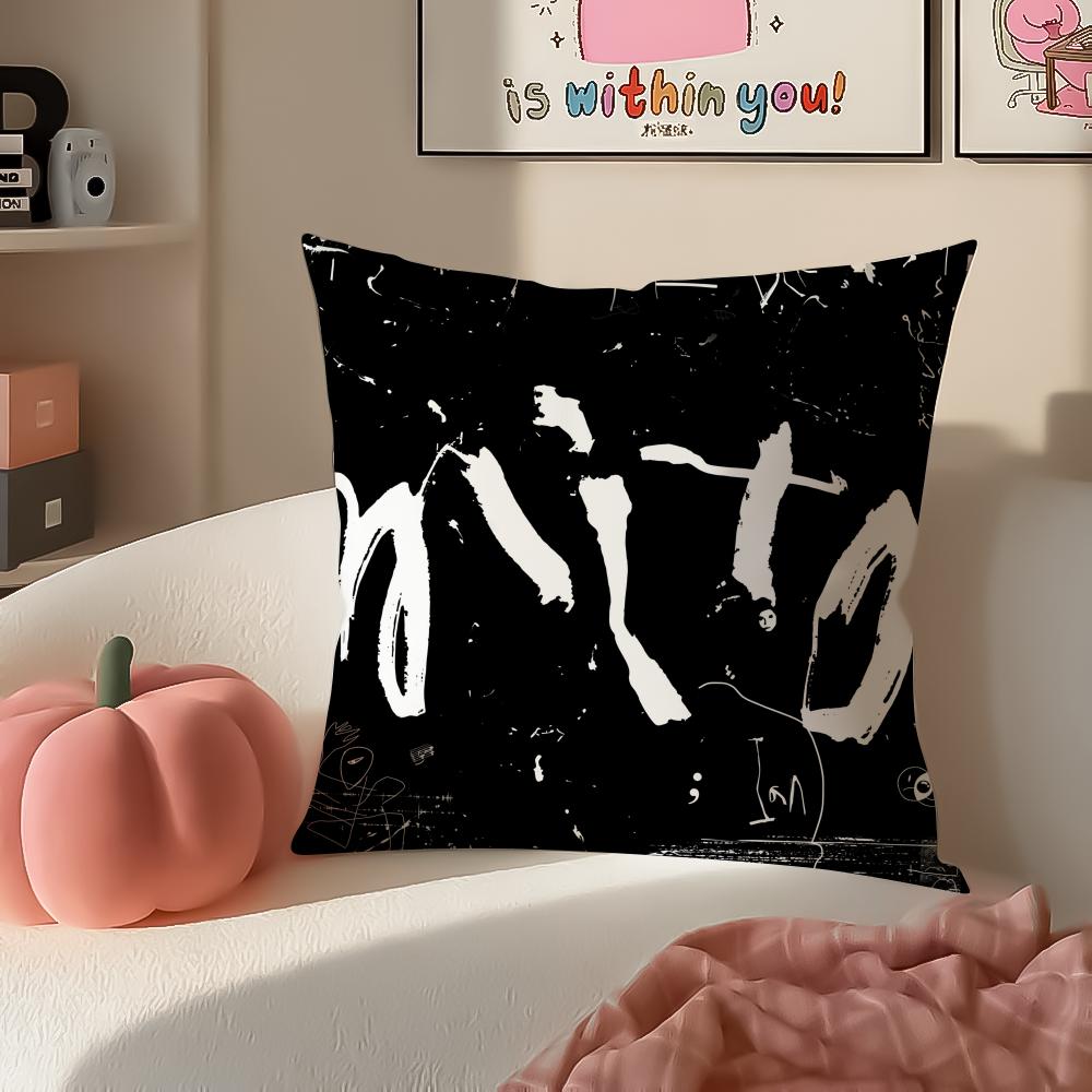 Star DDPR IIanS Saint Cushion Cover Pillowcase Short Plush Invisible zipper Room Sofa Cushion Cover