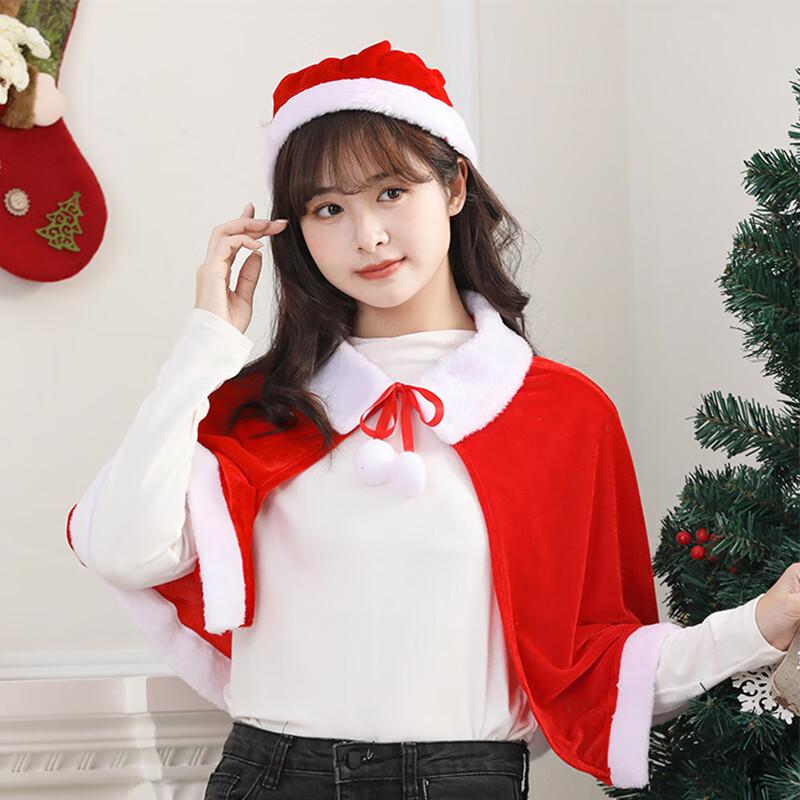 

Adult Christmas Velvet Cape with Hat
