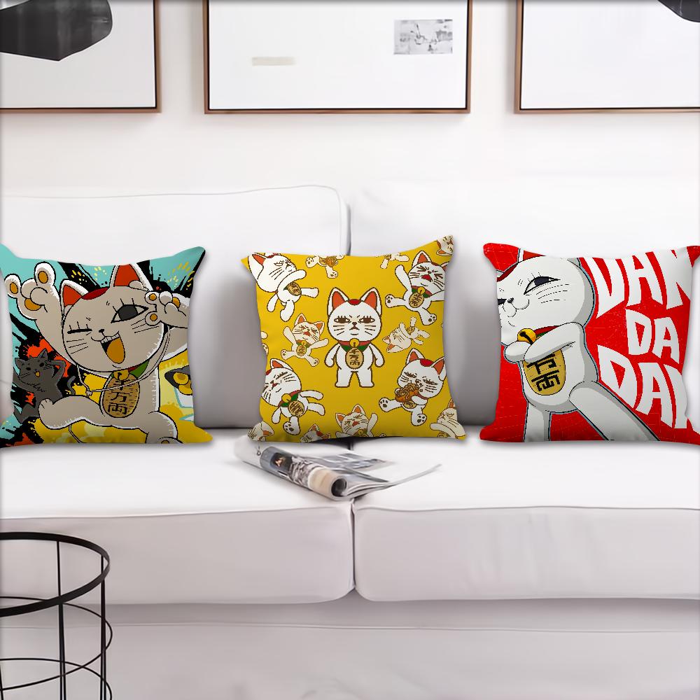 Manga anime T-Turbo Granny cat Comfortable soft Pillow Case for Sofa Living Room Home office Decor and Protective Covers
