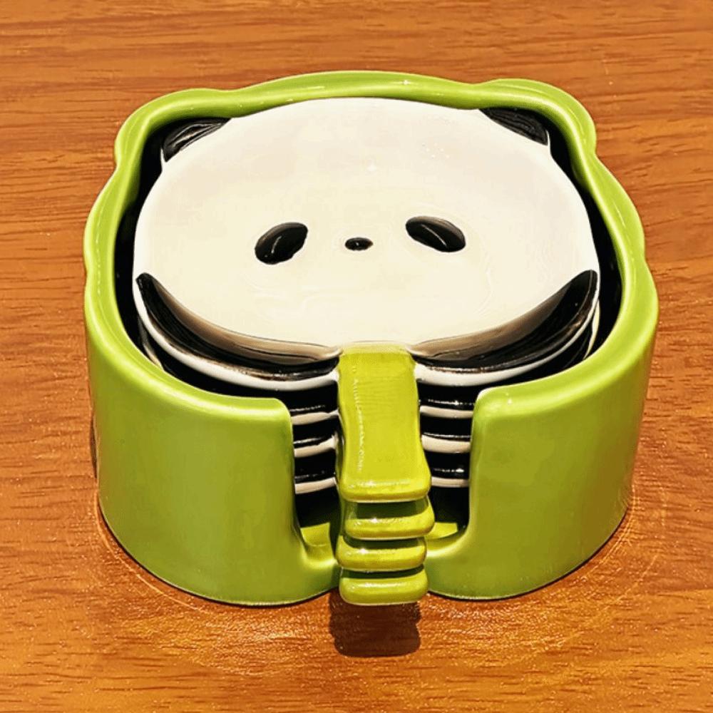 4/6Pcs Panda Shape Cartoon Panda Snack Dish Creative Ingredients Sauce Plate Table Decoration