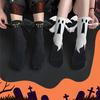 Halloween Fledermaus Design Paarsocken Geister Design Niedliche Halloween Socken Bequeme Magnetische Händchenhaltende Socken Spezielle Einheitsgröße