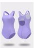 Women's Tummy Control Slimming Lycra Racing Swimsuit with Chest Pads