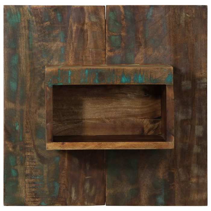 VidaXL Multicolored Bedside Table 50x27x50 Cm Reclaimed Wood, Bedside Cabinet, Bedroom Furniture, Table of 4017525