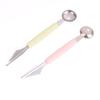 Double-Head Stainless Steel Fruit Platter Ball Digger Corrugated Carving Knife