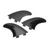 3Pcs Surfboard Fins PVC Quick Release Replacement Tri Fin Set for Longboard Surfboard Paddleboard