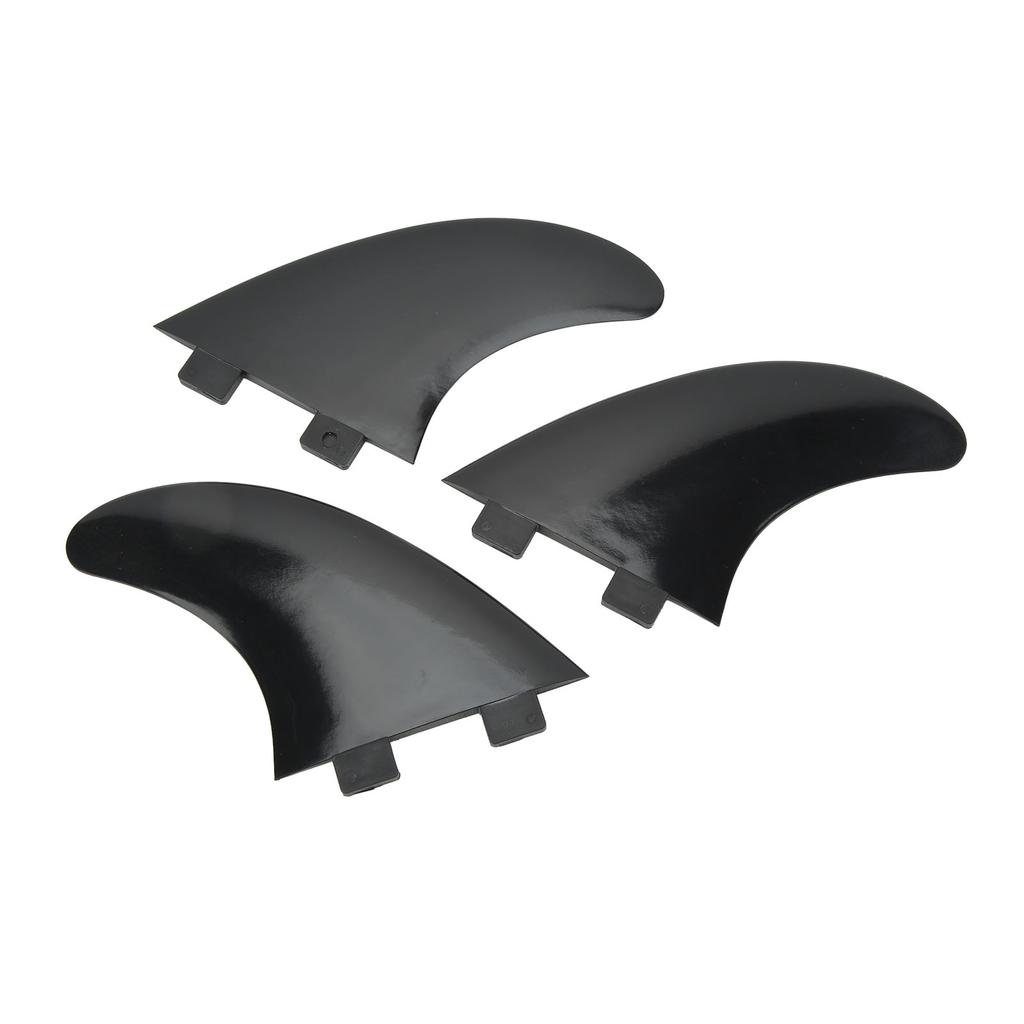 3Pcs Surfboard Fins PVC Quick Release Replacement Tri Fin Set for Longboard Surfboard Paddleboard