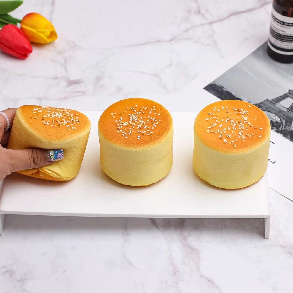 Hand Relax Simulation Bread Squeeze Toy Food Shape Kneading Bread Squeeze Toy Pu Pinch Chocolate Sensory Fidget Toy Kids Adults