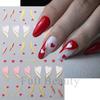 Nail Art Stickers Ins Valentine's Day Glitter Bear Heart Cupid's Arrow Back Adhesive Nail Stickers