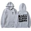 Make Heaven Crowded Sweatshirts for Women Men Christian Jesus Female Hooide Bible Verse Religious Clothing Hooide