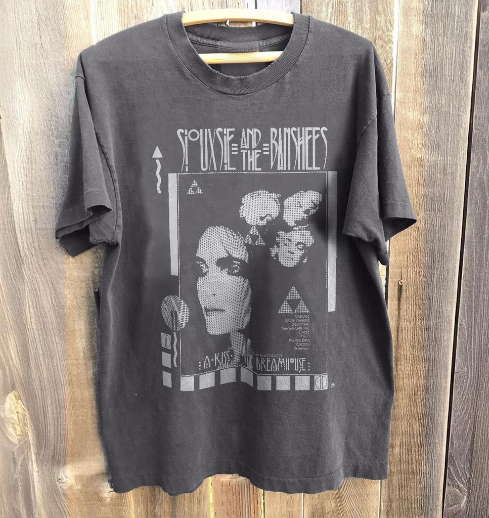 Siouxsie And The Banshees Maglietta Grafica Rock Gotico Vintage Carbone S-5XL