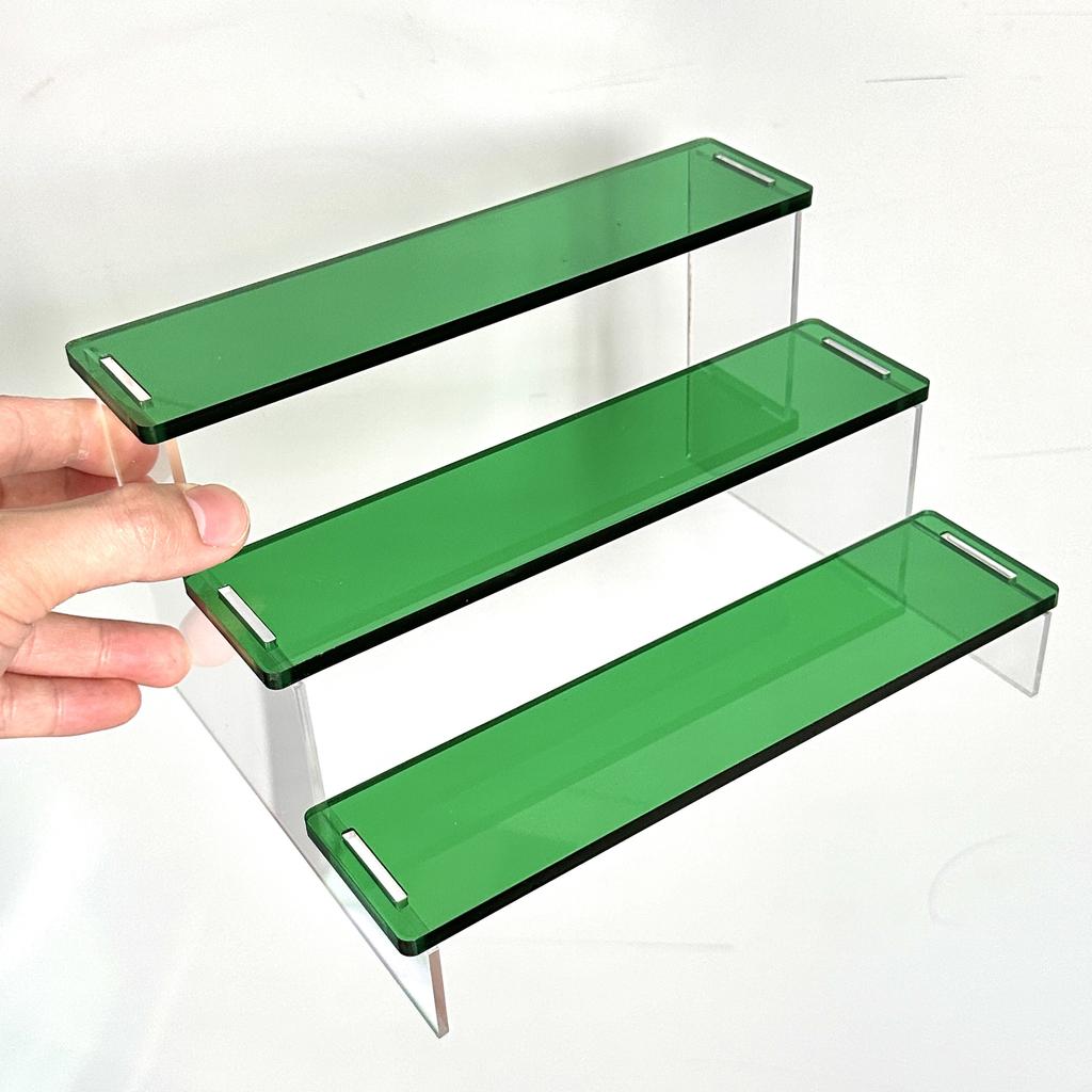 3 Layer Acrylic Color Display Shelf Toy Manual Blind Box Storage Shelf Lipstick Cosmetics Perfume Creative Shelf Storage Box Cupcake Organizer Rack