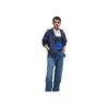 Uniqlo X JW Anderson Collaboration SS25 Embroidered Logo Zippered Loose Fit Hoodie Unisex hoodies Blue 476229-67