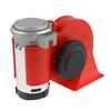 12V 150dB Train Sound Electric Air Horn Loud Kit with Compressor Wiring Harness Button Red for Truck Car Motorcycle