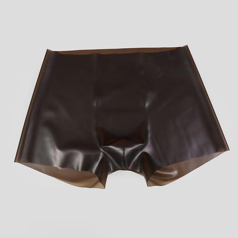 Fetish Latex Tight Panties Men Rubber Elastic Pouch Translucent Boxers Shorts Dj Club Bar Show Costumes Private Party Lingerie
