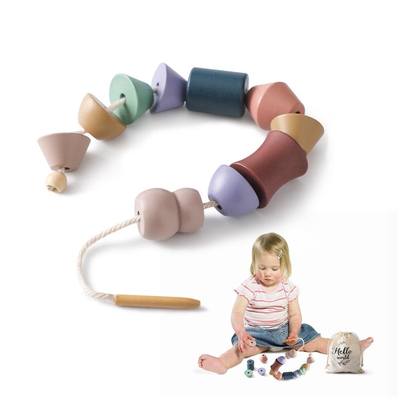 Kid Montessori Toy Baby Wooden Animal Stacking Toys Balance Blocks Board Game Educational Balance Stacking Blocks Toy Baby Gifts