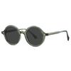 Fashion TR90 Round Big Frame Myopia Optical Prescription Gray Sunglasses For Women Men Driving Fishing Retro Sunglasses 0 To-6.0