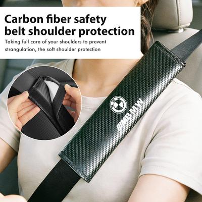 Carbon Car Seat Belt Shoulder Protector Pad Accessories For M F10 F20 F30 F40 F15 F25 F26 F31 F49 E62 E83 E84