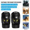 1Pair Motorcycle Knee Elbow Guards Pads Black Motocross Racing Protective Gear for Electric Bike Mountain Biking