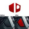 Red Carbon Fiber Gear Shift Side Trim For Land Rover Discovery Sport 2015-