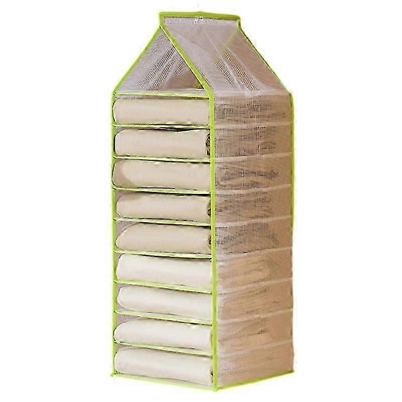 Closet Storage Organizer PVC 9-shelf Hanging