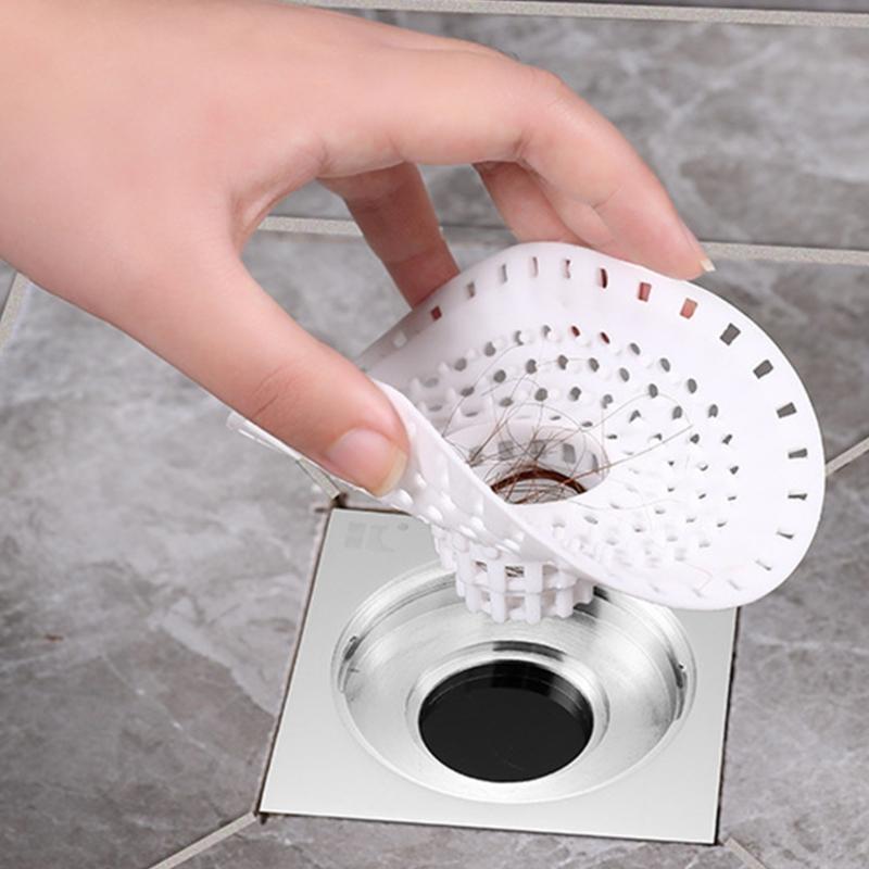 Silicone Sink Strainer Hair Catcher Clog Without Design Flexible Drain Cover Easy To Clean Strong Guards For Shower Bathtubs