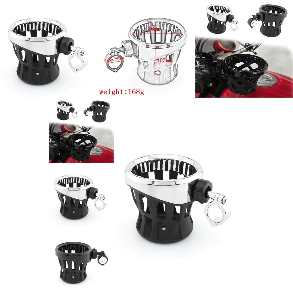 Langlebiger schwarzer Motorrad-Flaschenhalter Kompaktes Design für alle Motorradmodelle