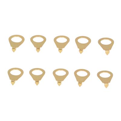 10PCS Guitar Knobs Pointer Indicator Plate Iron Guitar Potentiometer Indicator Spacer Gold