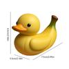 Frucht-Serie Entenstatue Ornamente Harzfigur Statue Lustige Enten Deko Pfirsich Ananas Banane Frucht Ente Heimdekoration