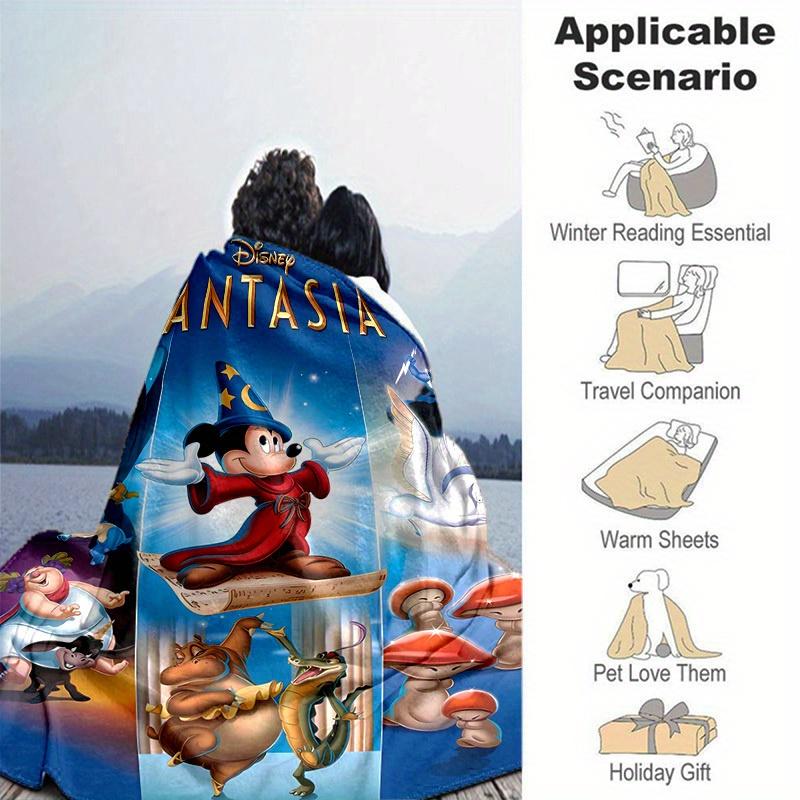 1pc, Fantasia-Inspired Home Decor: Cozy Flannel Blanket for Bedroom, Living Room & More! Perfect Gift Idea Ideal Sofa