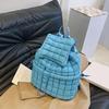 Women Backpack 18L Large Capacity Great Load Bearing Bubble Check Texture Outer Water Bottle
