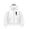 Hip Hop Double Hat Zipper Hoodie Balaclava Hooded Jacket High Street Fashion Letter Print Autumn Winter