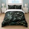 Alien Xenomorph Bedroom 3Pcs Bedding Set Soft Bed Sheet Pillowcases Home Bedding Decoration