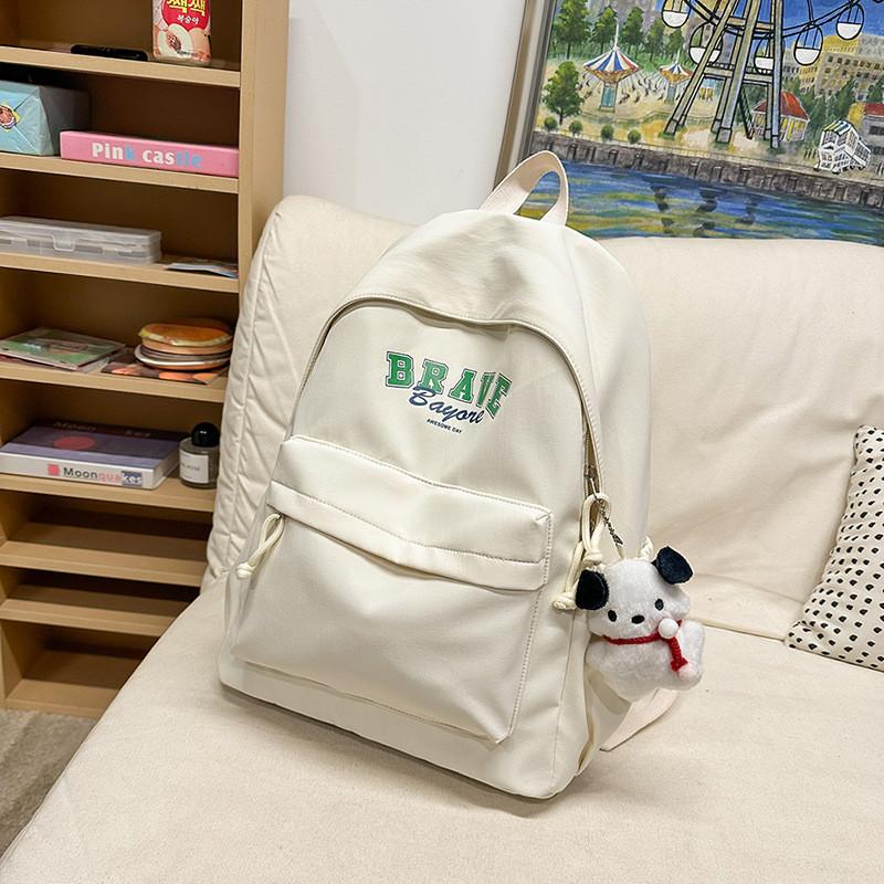 

Letter Backpack For Teens With 20-35l Capacity And Breathable Cushioned Straps For School Use білий