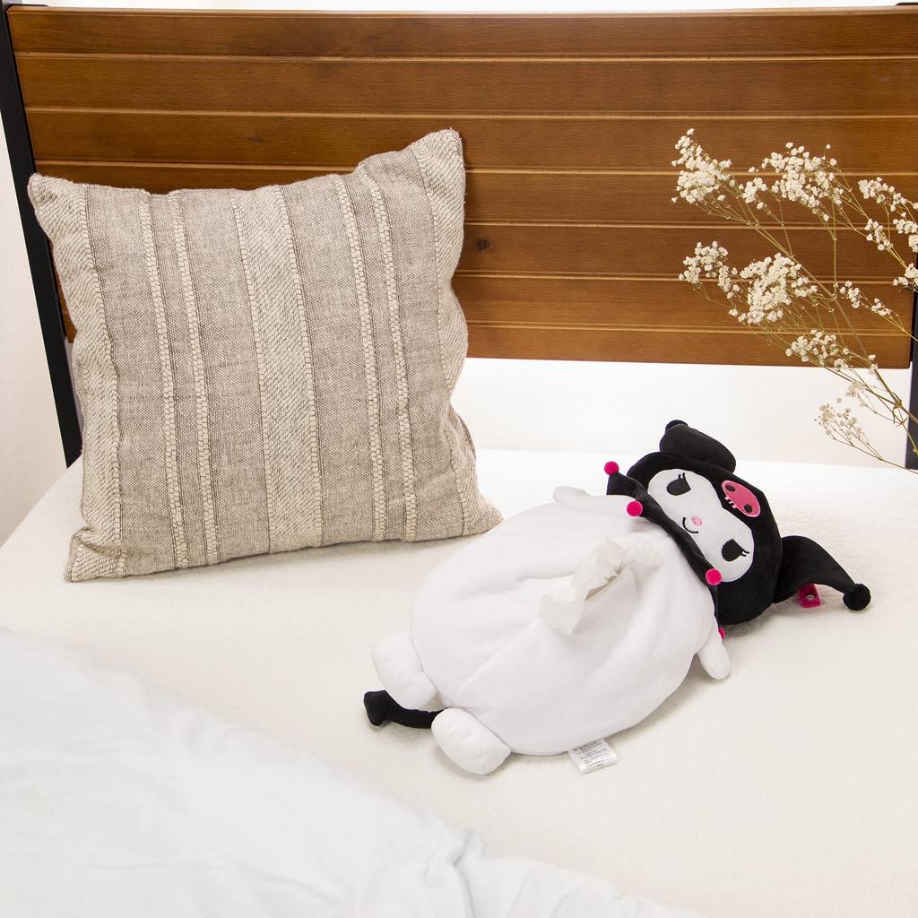 Moripiro Sanrio Tissue Case Kuromi Black Approx. 30cm X 50cm SANRIO Official Character Goods Kuromi Hanging Wall Mounted Car Tissue Cover Holder