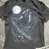 Vintage Bat Graphic Tee, Full Moon Forest Wildlife T-Shirt, Dark Gothic Shirt, Bats Spooky Halloween Top, Gift Bats Lover, 90s Animal Tee