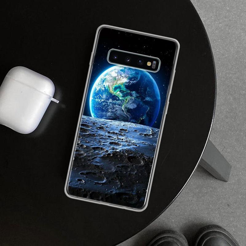 Earth Stars Space Phone Case Cover for Samsung Galaxy S26 S25 Edge S24 S23 Ultra S22 Plus S21 FE S20 + Art Customized Fundas Gal
