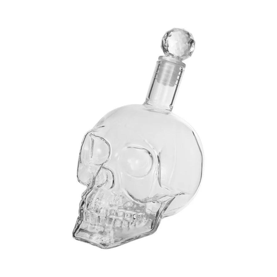 Skull Wine Bottle Skull Wine Bottle Fashion Creative Glass Bottle Creative Crystal Lid Wine Bottle