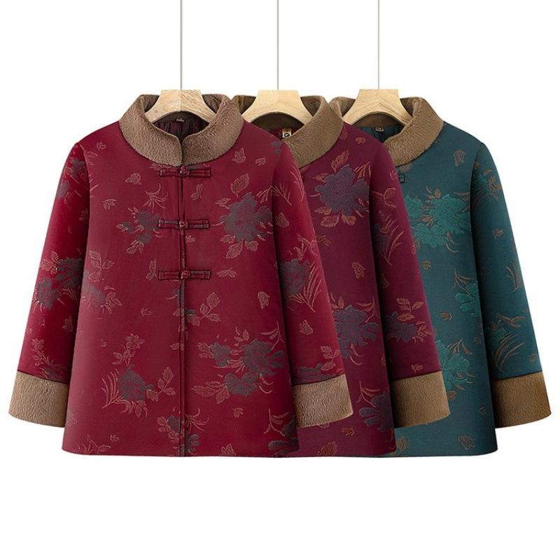 Winter padded jacket padded jacket piled thickened jacket padded jacket old lady clothes