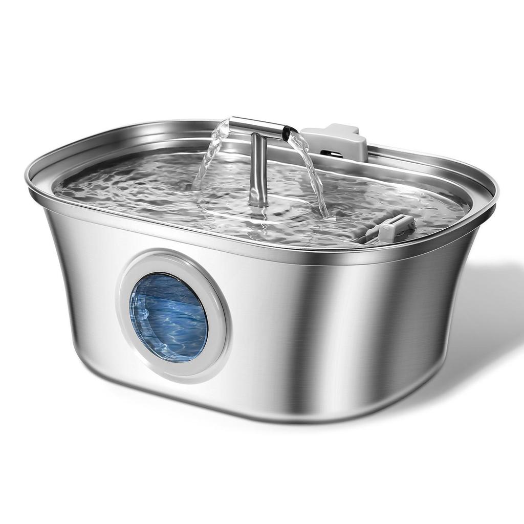 3.2L Stainless Steel Automatic Pet Water Fountain for Cats and Dogs