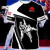 Sport Summer Men'S T-Shirt Wrestling Taekwondo Casual Sport O Collar Quick Dry Loose Short Sleeved Fashion Street Fitness Top