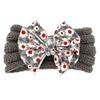 New children's headband headband, printed bow knitted wool headband, baby headgear hair accessories Baby