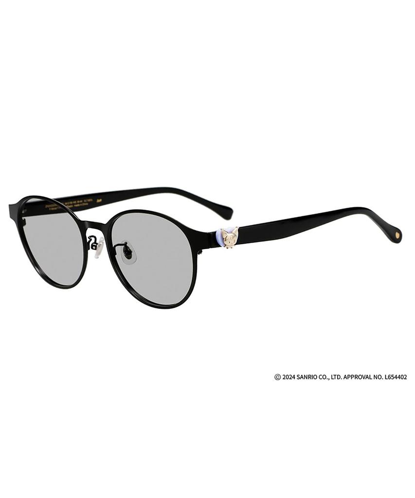 sunglasses UV UV protection rate of or for cute and Sanrio characters Black [Zoff] Boston-style protection, 99.9% more, unisex, stylish,